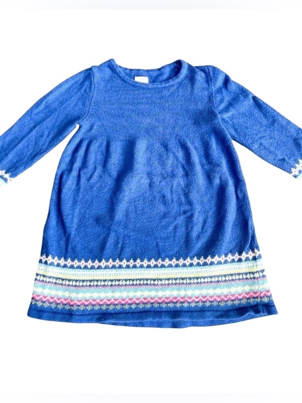 Mini Boden Sweater Dress Blue Size 5-6Y